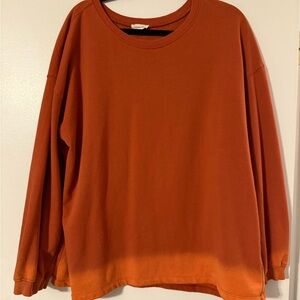 Cotton Bleu oversized dip dyed sweatshirt